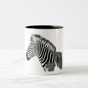 Caneca De Café Em Dois Tons Zebra