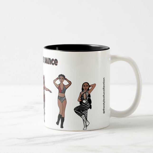 Caneca De Café Em Dois Tons Zebra Vermelha #1 Mug (Direita)