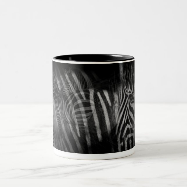 Caneca De Café Em Dois Tons Zebras Mug (Centro)