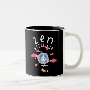 Caneca De Café Em Dois Tons Zen Attitude