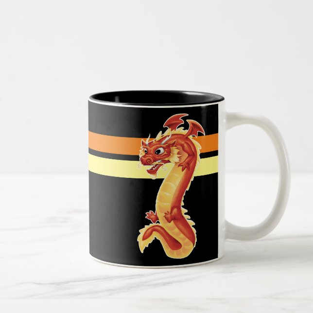 Caneca De Café Em Dois Tons Zippy Dragon (Direita)