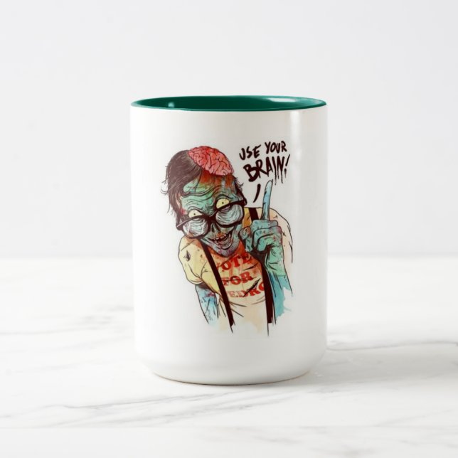 CANECA DE CAFÉ EM DOIS TONS ZOMBIE (Centro)