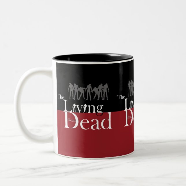 Caneca De Café Em Dois Tons Zombies (Esquerda)