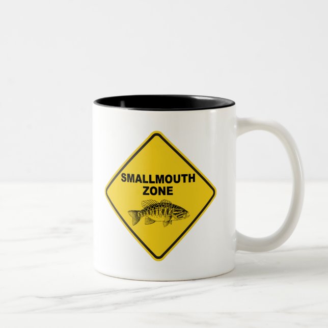 Caneca De Café Em Dois Tons Zona de Smallmouth (Direita)