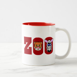 CANECA DE CAFÉ EM DOIS TONS ZOO