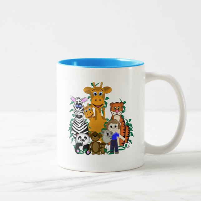 Caneca De Café Em Dois Tons ZOO Boy (Direita)