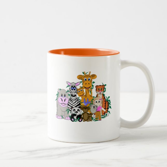 Caneca De Café Em Dois Tons ZOO Girl (Direita)