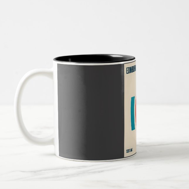 Caneca De Café Em Dois Tons Zoo Panda Art de Edimburgo (Esquerda)