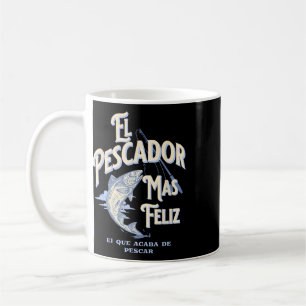 Caneca De Café Em Espanhol Para Pescador Feliz Funny Spanish Fish