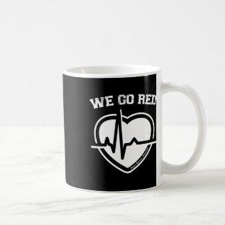 Caneca De Café Em Fevereiro Vamos de Vermelho Mês de Conscientiza