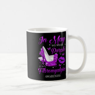 Caneca De Café Em maio, Vestimos Fibromialgia Awar Roxos de Altos