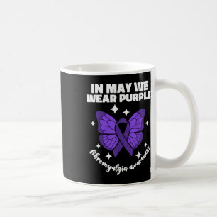 Caneca De Café Em Maio, Vestimos Roxo Para Sensibilização Para A 