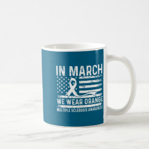 Caneca De Café Em março use laranja para esclerose múltipla