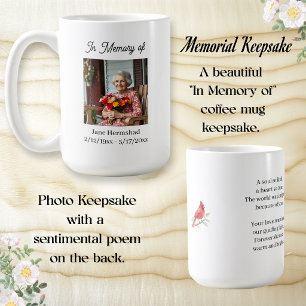 Caneca De Café Em Memória de   Presente de Lembrança com Foto