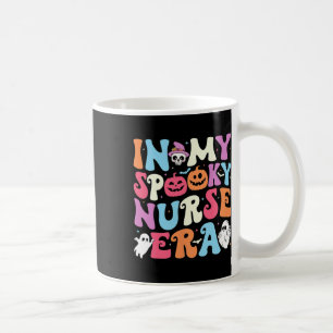 Caneca De Café Em Minha Enfermeira Spooky Era Halloween Enfermand