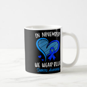 Caneca De Café Em novembro, Vestimos a consciência da diabetes az
