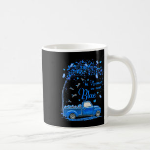 Caneca De Café Em novembro, Vestimos Diabetes Azuis De Borboleta