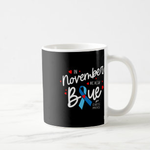 Caneca De Café Em novembro, Vestimos Diabetes Azul Diabéticos