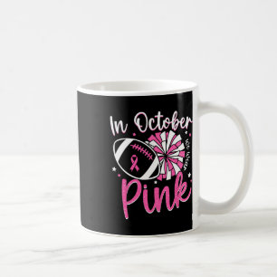 Caneca De Café Em Outubro Nós Usamos Rosa Cheerleading Futebol Br
