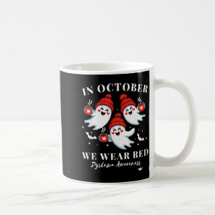 Caneca De Café Em Outubro Usamos Vermelho Conscientização da Disl