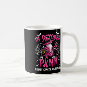 Caneca De Café Em outubro, Vestimos a fita da bruxa-do-hospedeiro