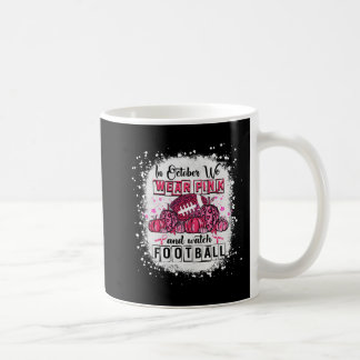 Caneca De Café Em outubro, Vestimos Awa, Cancer de futebol rosa