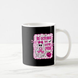 Caneca De Café Em outubro, Vestimos Bacias de Fita Rosa Boo Rosa