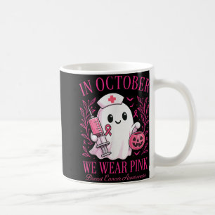 Caneca De Café Em outubro Vestimos Enfermeira Rosa Cancer A