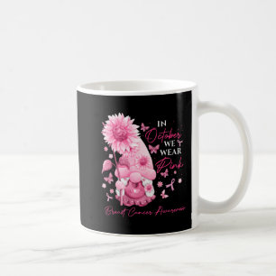 Caneca De Café Em outubro, Vestimos Gnomos Rosa Gnomos Gnomo Canc
