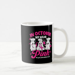 Caneca De Café Em outubro, Vestimos Lunch Monitor Life Break Rosa