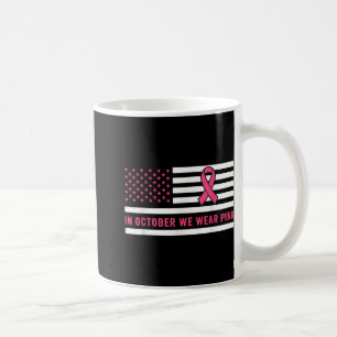 Caneca De Café Em outubro, Vestimos Mo de Sensibilização do Cance