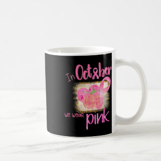 Caneca De Café Em outubro, Vestimos Mo de Sensibilização do Cance