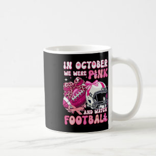 Caneca De Café Em Outubro, Vestimos Rosa E Assistimos Às Áreas Do