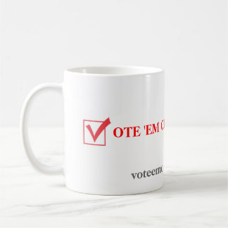 Caneca De Café Em para fora 2012 do voto