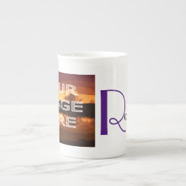 Caneca de Café em Porcelana de Osso Personalizada 