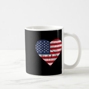 Caneca De Café Em Quarto De Julho, A Bandeira Americana Vintage H