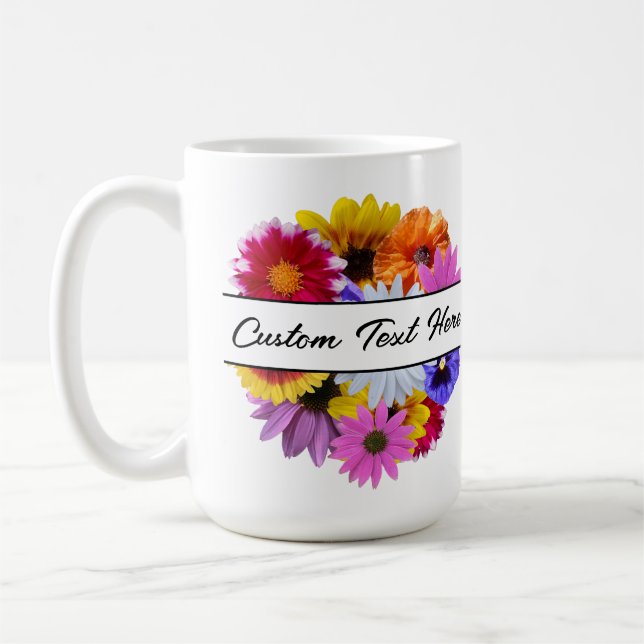 Caneca De Café Em Sangue - Floral Redondo (Esquerda)