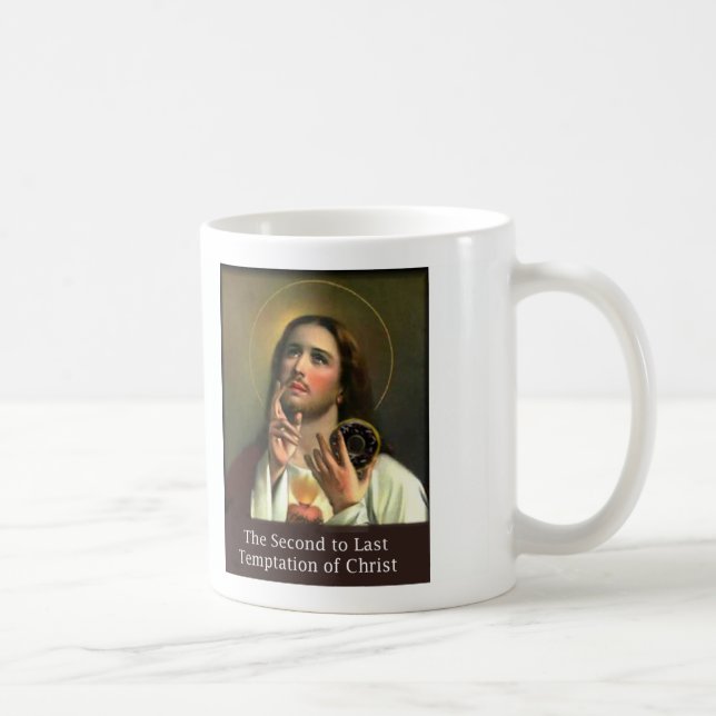 Caneca De Café Em segundo à última tentação do cristo (Direita)