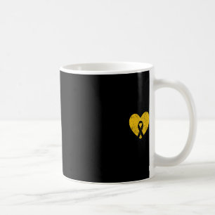 Caneca De Café Em setembro Vestimos o Cancer de infância Dourada