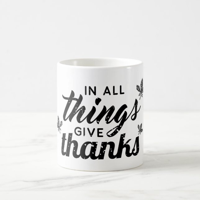 Caneca De Café Em Todas As Coisas Oferecem Obrigados - Mug De Cot (Centro)