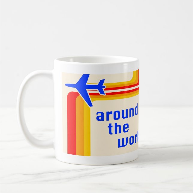 Caneca De Café em todo o mundo: faixas retrô (Esquerda)