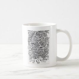 Caneca De Café Em um Entre-Lugar, desenho de tinta