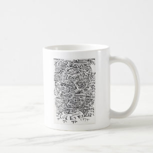 Caneca De Café Em um Entre-Lugar, desenho de tinta
