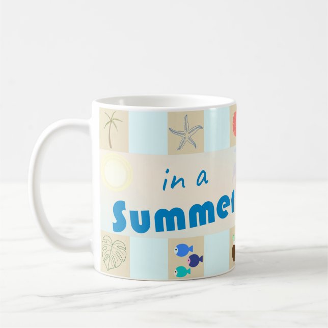 Caneca De Café Em Um Estado de Espírito de Verão (Esquerda)