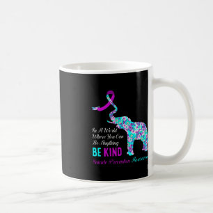 Caneca De Café Em Um Mundo Seja Amável Apoie A Prevenção Contra S
