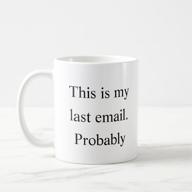 Caneca De Café Email Final - Mug Agressivo Passivo (Esquerda)
