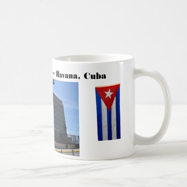 Caneca De Café Embaixada Americana em Cuba em 2015 (Direita)