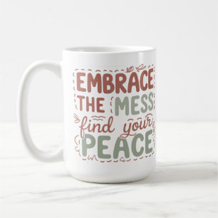 Caneca De Café Embarque a Mess Encontre a sua Paz, Quo Inspiracio