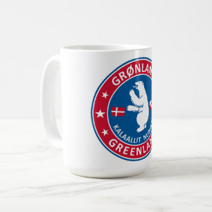 Caneca De Café Emblema da Gronelândia