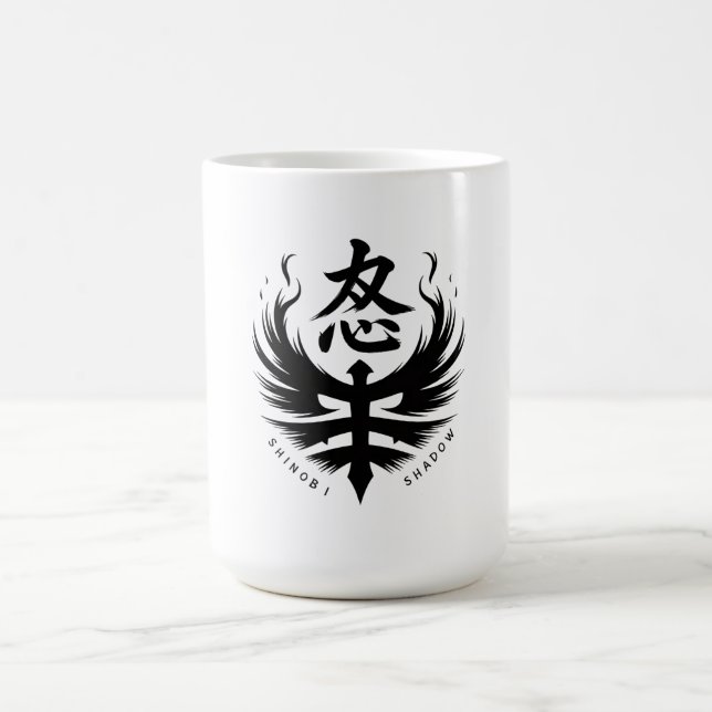 Caneca De Café Emblema da Ira Crista do Ninja (Centro)